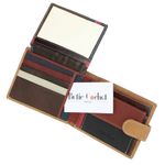 Fashion, accesorii si bijuterii - Femei - Accesorii femei - Portofele femei - Portofel barbatesc, Angel, din piele naturala,12 x 10x 2.5 cm, Maro - PR641 - Infinity.ro