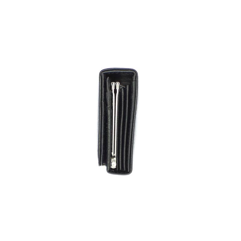 Fashion, accesorii si bijuterii - Femei - Accesorii femei - Portofele femei - Portofel de dama, din piele ecologica, Buticcochet, cu capse si detalii aurii, 19x9x3 cm, Negru - PR843 - Infinity.ro