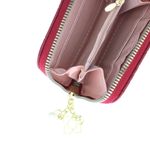 Fashion, accesorii si bijuterii - Femei - Accesorii femei - Portofele femei - Portofel de dama, din piele ecologica, Buticcochet, cu un fermoar si flori, 19x10x2 cm, Rosu - PR859 - Infinity.ro
