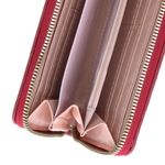 Fashion, accesorii si bijuterii - Femei - Accesorii femei - Portofele femei - Portofel de dama, din piele ecologica, Buticcochet, cu un fermoar si flori, 19x10x2 cm, Rosu - PR859 - Infinity.ro