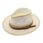 Fashion, accesorii si bijuterii - Barbati - Accesorii barbati - Caciuli si sepci barbati - Palarie de soare, barbati, ButicCochet, 100% paie de hartie, cu banda decorativa, Bej - PAL559 - Infinity.ro