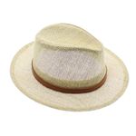 Fashion, accesorii si bijuterii - Barbati - Accesorii barbati - Caciuli si sepci barbati - Palarie de soare, barbati, ButicCochet, 100% paie de hartie, cu banda decorativa, Bej - PAL559 - Infinity.ro