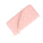 Fashion, accesorii si bijuterii - Femei - Accesorii femei - Portofele femei - Portofel de dama, din piele ecologica, Buticcochet, cu un fermoar si flori, 19x10x2 cm, Roz - PR860 - Infinity.ro