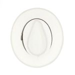 Fashion, accesorii si bijuterii - Barbati - Accesorii barbati - Caciuli si sepci barbati - Palarie de soare, barbati, din paie de hartie, cu banda decorativa maro, 60 cm, Alb - PAL1831 - Infinity.ro