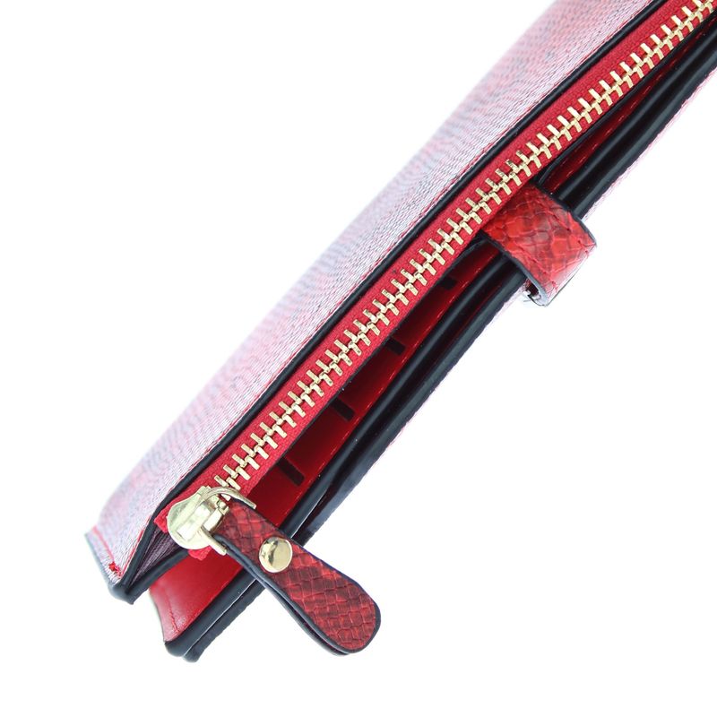Fashion, accesorii si bijuterii - Femei - Accesorii femei - Portofele femei - Portofel de dama, din piele ecologica, Buticcochet, 19x10x2 cm, Rosu - PR830 - Infinity.ro