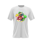 Fashion, accesorii si bijuterii - Barbati - Imbracaminte - Tricouri si bluze barbati - Tricou barbati Super Mario Bros All Team 3D Odyssey Game, alb, marime 2XL - Infinity.ro
