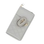 Fashion, accesorii si bijuterii - Femei - Accesorii femei - Portofele femei - Portofel dama, din piele ecologica, ButicCochet, 18 x11x4 cm, cu aspect matlasat, Gri - PR780 - Infinity.ro