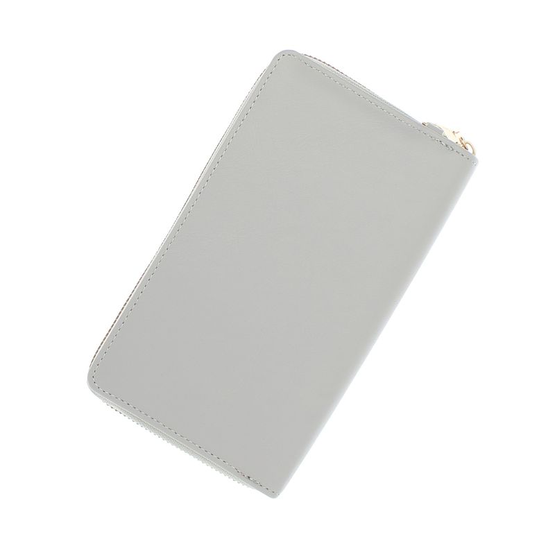 Fashion, accesorii si bijuterii - Femei - Accesorii femei - Portofele femei - Portofel dama, din piele ecologica, ButicCochet, 18 x11x4 cm, cu aspect matlasat, Gri - PR780 - Infinity.ro