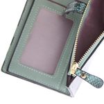 Fashion, accesorii si bijuterii - Femei - Accesorii femei - Portofele femei - Portofel de dama, din piele ecologica, Buticcochet, 19x10x2 cm, Verde - PR832 - Infinity.ro