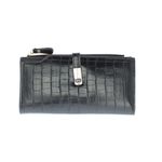 Fashion, accesorii si bijuterii - Femei - Accesorii femei - Portofele femei - Portofel de dama, din piele ecologica, Buticcochet, 19x10x2 cm, Negru - PR822 - Infinity.ro