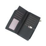 Fashion, accesorii si bijuterii - Femei - Accesorii femei - Portofele femei - Portofel de dama, din piele ecologica, Buticcochet, 19x10x2 cm, Negru - PR822 - Infinity.ro