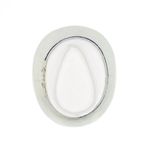 Fashion, accesorii si bijuterii - Barbati - Accesorii barbati - Caciuli si sepci barbati - Palarie de soare, barbati, din paie de hartie, model cu ancora decorativa, 55 cm, Alb - PAL1791 - Infinity.ro