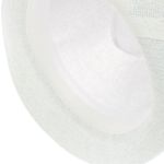 Fashion, accesorii si bijuterii - Barbati - Accesorii barbati - Caciuli si sepci barbati - Palarie de soare, barbati, din paie de hartie, model cu ancora decorativa, 55 cm, Alb - PAL1791 - Infinity.ro