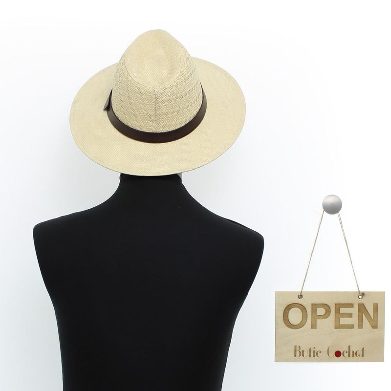 Fashion, accesorii si bijuterii - Barbati - Accesorii barbati - Caciuli si sepci barbati - Palarie de soare, barbati, din paie de hartie, cu banda decorativa maro, marime 57 cm, Bej - PAL1554 - Infinity.ro