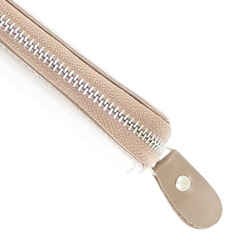 Fashion, accesorii si bijuterii - Femei - Accesorii femei - Portofele femei - Portofel unisex, port card, piele naturala, Buticcochet, 11 x 7.5 cm, Bej - PR781 - Infinity.ro