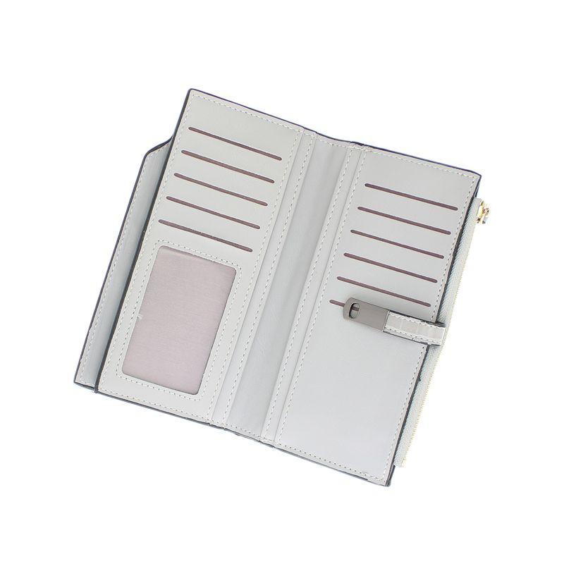 Fashion, accesorii si bijuterii - Femei - Accesorii femei - Portofele femei - Portofel de dama, din piele ecologica, Buticcochet, 19x10x2 cm, Gri - PR823 - Infinity.ro