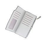 Fashion, accesorii si bijuterii - Femei - Accesorii femei - Portofele femei - Portofel de dama, din piele ecologica, Buticcochet, 19x10x2 cm, Gri - PR823 - Infinity.ro