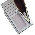 Fashion, accesorii si bijuterii - Femei - Accesorii femei - Portofele femei - Portofel de dama, din piele ecologica, Buticcochet, 19x10x2 cm, Gri - PR823 - Infinity.ro
