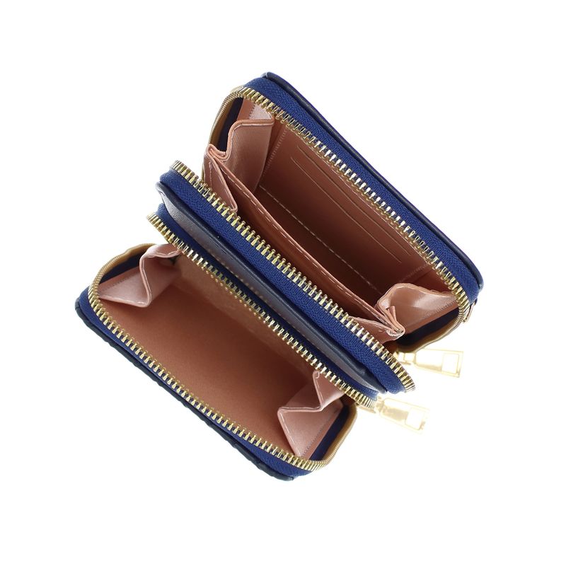 Fashion, accesorii si bijuterii - Femei - Accesorii femei - Portofele femei - Portofel dama, din piele ecologica, ButicCochet, 18 x11x4 cm, Bleumarin - PR770 - Infinity.ro
