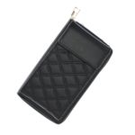 Fashion, accesorii si bijuterii - Femei - Accesorii femei - Portofele femei - Portofel dama, din piele ecologica, ButicCochet, 18 x11x4 cm, cu aspect matlasat, Negru - PR777 - Infinity.ro
