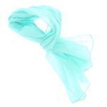 Fashion, accesorii si bijuterii - Femei - Accesorii femei - Esarfe si fulare femei - Esarfa, de dama, Buticcochet, din poliester, model uni, 50x150 cm, Bleu - ES1971 - Infinity.ro