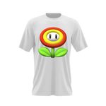 Fashion, accesorii si bijuterii - Barbati - Imbracaminte - Tricouri si bluze barbati - Tricou barbati Super Mario Bros Floare 3D World, alb, marime 2XL - Infinity.ro