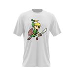 Fashion, accesorii si bijuterii - Barbati - Imbracaminte - Tricouri si bluze barbati - Tricou barbati Link Warrior Legend of Zelda Breath, alb, marime 2XL - Infinity.ro