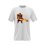 Fashion, accesorii si bijuterii - Barbati - Imbracaminte - Tricouri si bluze barbati - Tricou barbati Dota 2 Xin Spirit Ember Hero Sabii Foc Dota2, alb, marime 2XL - Infinity.ro