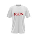 Fashion, accesorii si bijuterii - Barbati - Imbracaminte - Tricouri si bluze barbati - Tricou barbati Mortal Kombat Fatality Ultimate Trilogy Logo, alb, marime 2XL - Infinity.ro
