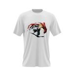 Fashion, accesorii si bijuterii - Barbati - Imbracaminte - Tricouri si bluze barbati - Tricou barbati Edward Elric Fullmetal Alchemist Divine Gate, alb, marime 2XL - Infinity.ro