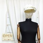 Fashion, accesorii si bijuterii - Femei - Accesorii femei - Caciuli si palarii femei - Bereta de dama, ButicCochet, lana, one size, model cu perle, Alb - BSC577 - Infinity.ro