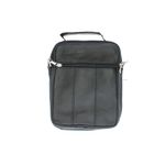 Fashion, accesorii si bijuterii - Barbati - Accesorii barbati - Genti si rucsacuri barbati - Geanta barbateasca, de umar, din piele naturala, ButicCochet, 17 x 20 x 3 cm, Negru - GNM56 - Infinity.ro