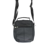 Fashion, accesorii si bijuterii - Barbati - Accesorii barbati - Genti si rucsacuri barbati - Geanta barbateasca, de umar, din piele naturala, ButicCochet, 17 x 20 x 4 cm, Negru - GNM47 - Infinity.ro