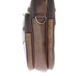 Fashion, accesorii si bijuterii - Barbati - Accesorii barbati - Genti si rucsacuri barbati - Geanta barbateasca, de umar, din piele naturala, ButicCochet, 20 x 23 x 6 cm, Maro - GNM35 - Infinity.ro