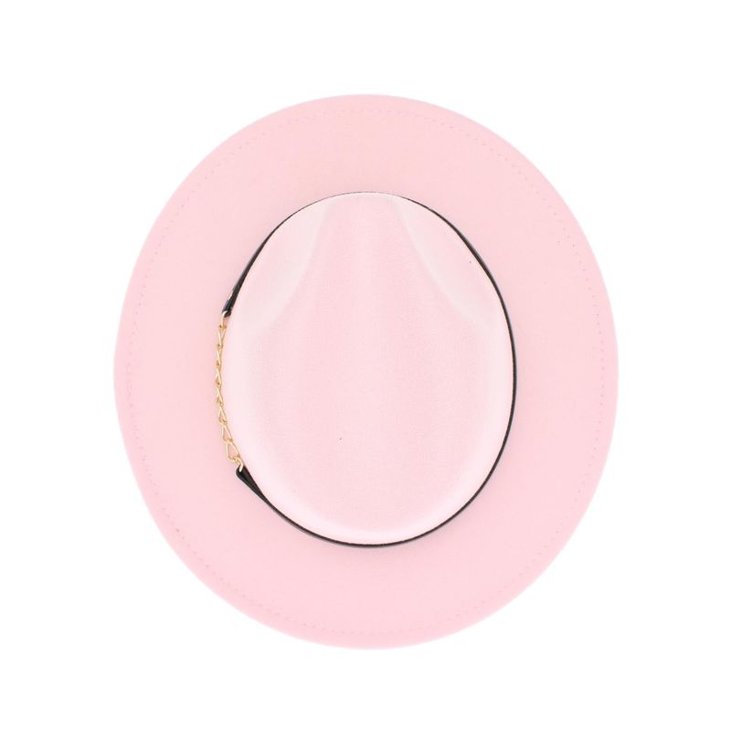 Fashion, accesorii si bijuterii - Femei - Accesorii femei - Caciuli si palarii femei - Palarie dama, ButicCochet, din 35% poliester 65% bumbac, one size, cu banda decorativa, Roz - PAL1210 - Infinity.ro