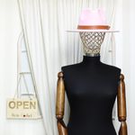 Fashion, accesorii si bijuterii - Femei - Accesorii femei - Caciuli si palarii femei - Palarie dama, ButicCochet, din 35% poliester 65% bumbac, one size, cu banda decorativa, Roz - PAL1213 - Infinity.ro