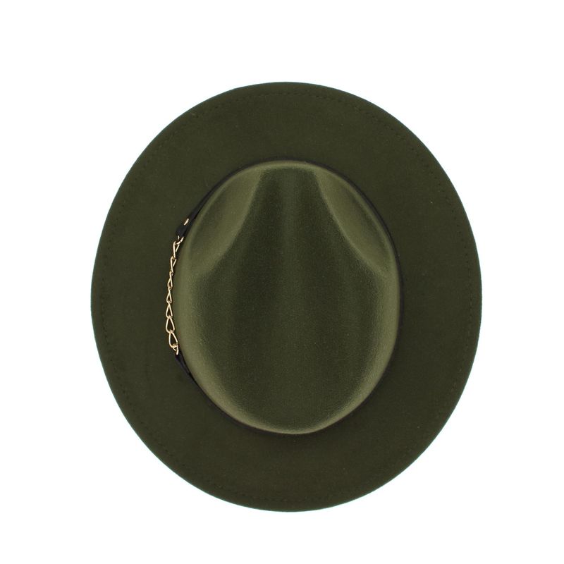 Fashion, accesorii si bijuterii - Femei - Accesorii femei - Caciuli si palarii femei - Palarie dama, ButicCochet, din 35% poliester 65% bumbac, one size, cu banda decorativa, kaki - PAL1211 - Infinity.ro
