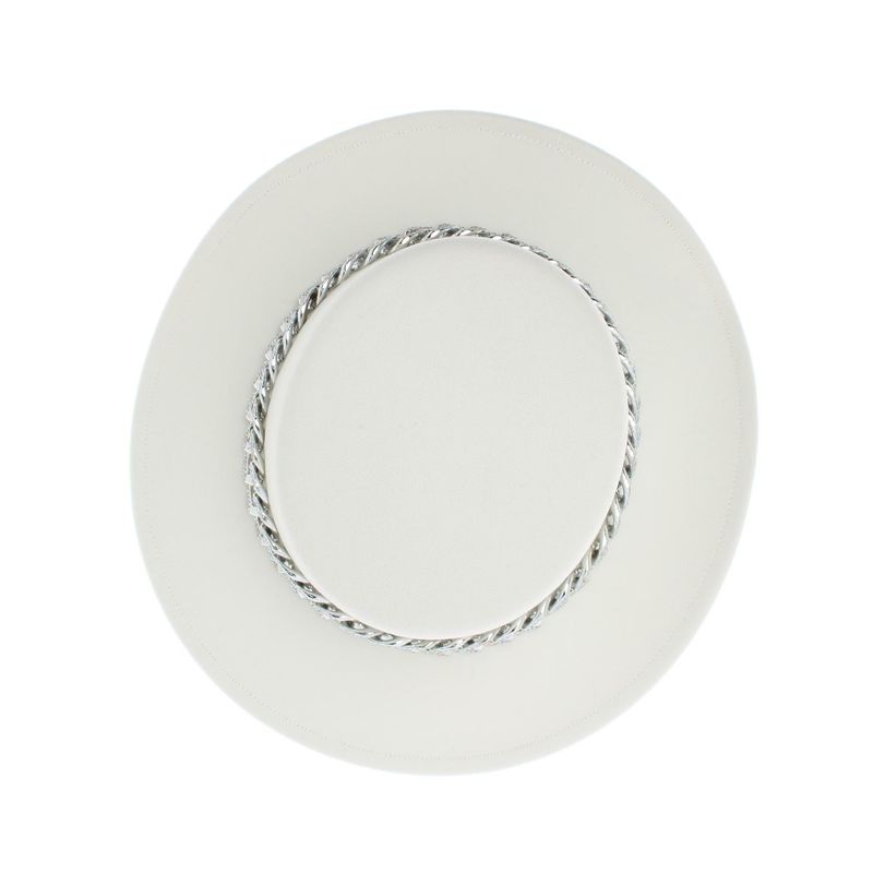 Fashion, accesorii si bijuterii - Femei - Accesorii femei - Caciuli si palarii femei - Palarie dama, ButicCochet, din material sintetic, one size, cu lant decorativ, Alb - PAL1226 - Infinity.ro