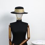 Fashion, accesorii si bijuterii - Femei - Accesorii femei - Caciuli si palarii femei - Palarie dama, ButicCochet, din material sintetic, one size, cu strasuri decorative, Negru - PAL1223 - Infinity.ro