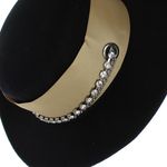 Fashion, accesorii si bijuterii - Femei - Accesorii femei - Caciuli si palarii femei - Palarie dama, ButicCochet, din material sintetic, one size, cu strasuri decorative, Negru - PAL1223 - Infinity.ro
