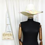 Fashion, accesorii si bijuterii - Femei - Accesorii femei - Caciuli si palarii femei - Palarie de soare, dama, Anoul, din paie de hartie, one size, bor mare, Multicolor - PAL1238 - Infinity.ro