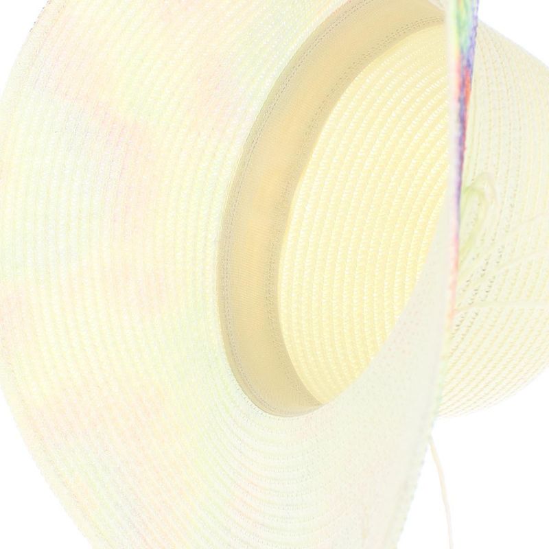 Fashion, accesorii si bijuterii - Femei - Accesorii femei - Caciuli si palarii femei - Palarie de soare, dama, Anoul, din paie de hartie, one size, bor mare, Multicolor - PAL1238 - Infinity.ro