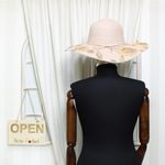 Fashion, accesorii si bijuterii - Femei - Accesorii femei - Caciuli si palarii femei - Palarie de soare, dama, Anoul, din paie de hartie, one size, bor mare, Roz - PAL1240 - Infinity.ro