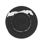 Fashion, accesorii si bijuterii - Femei - Accesorii femei - Caciuli si palarii femei - Palarie de soare, dama, Anoul, din paie de hartie, one size, bor mic, cu banda decorativa textila, Negru - PAL1234 - Infinity.ro