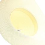Fashion, accesorii si bijuterii - Femei - Accesorii femei - Caciuli si palarii femei - Palarie de soare, dama, Anoul, din paie de hartie, one size, model cu flori artificiale, Crem - PAL1154 - Infinity.ro