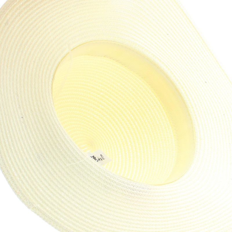 Fashion, accesorii si bijuterii - Femei - Accesorii femei - Caciuli si palarii femei - Palarie de soare, dama, Anoul, din paie de hartie, one size, model cu flori artificiale, Crem - PAL1154 - Infinity.ro