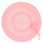 Fashion, accesorii si bijuterii - Femei - Accesorii femei - Caciuli si palarii femei - Palarie de soare, dama, Anoul, din paie de hartie, one size, bor mare, cu snur decorativ, Roz - PAL1243 - Infinity.ro