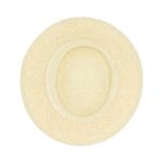 Fashion, accesorii si bijuterii - Femei - Accesorii femei - Caciuli si palarii femei - Palarie de soare, dama, Buticcochet, din paie de hartie, one size, cu banda textila decorativa, Bej - PAL1259 - Infinity.ro