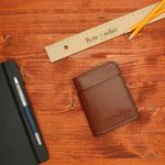 Fashion, accesorii si bijuterii - Femei - Accesorii femei - Portofele femei - Portofel barbatesc, piele naturala, ButicCochet, compartimente multiple, 10x12x2 cm, Maro - PR710 - Infinity.ro