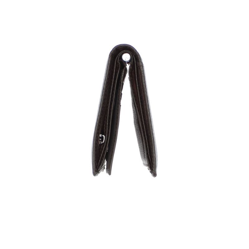 Fashion, accesorii si bijuterii - Femei - Accesorii femei - Portofele femei - Portofel barbatesc, din piele naturala, 10 x 12 x 2.5 cm, Tita, Maro inchis - PR599 - Infinity.ro
